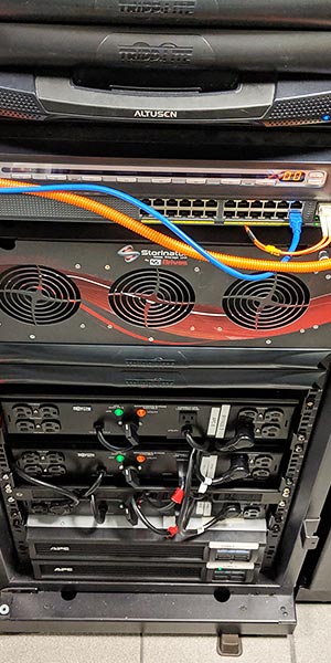 Elk Grove Park surveillance storage rack setup